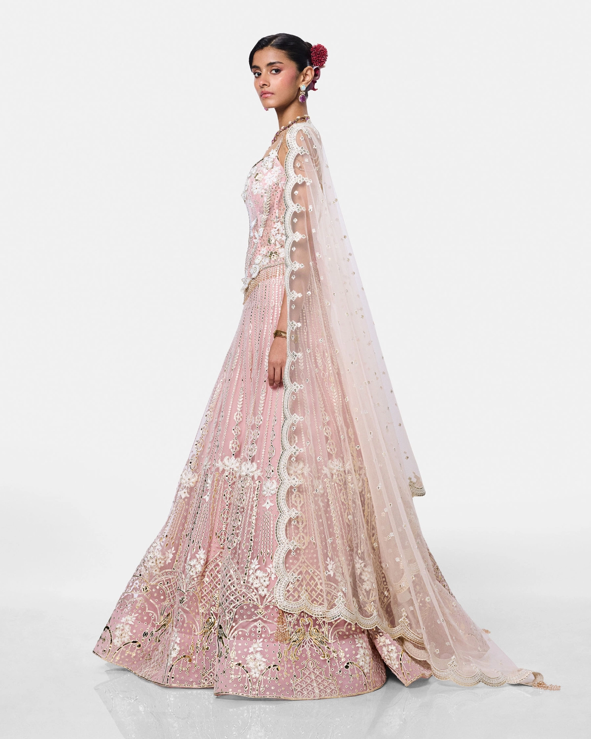 Rosé Éclat Lehenga