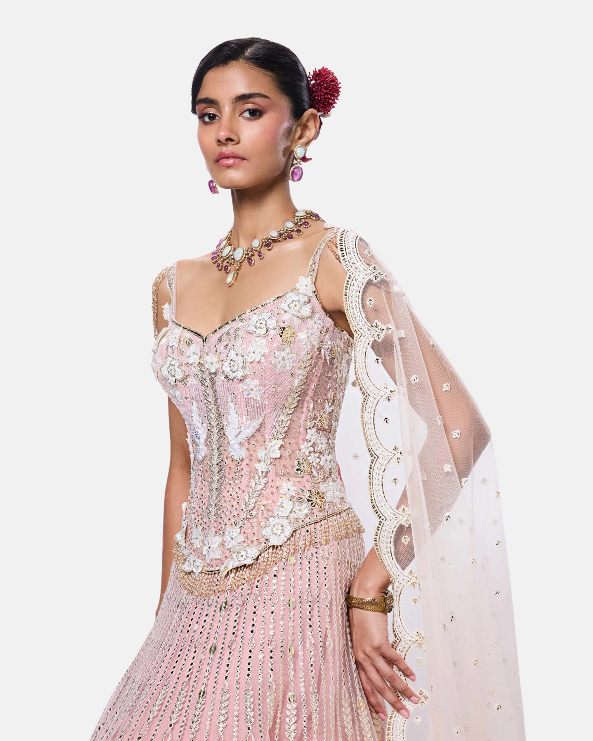 Rosé Éclat Lehenga