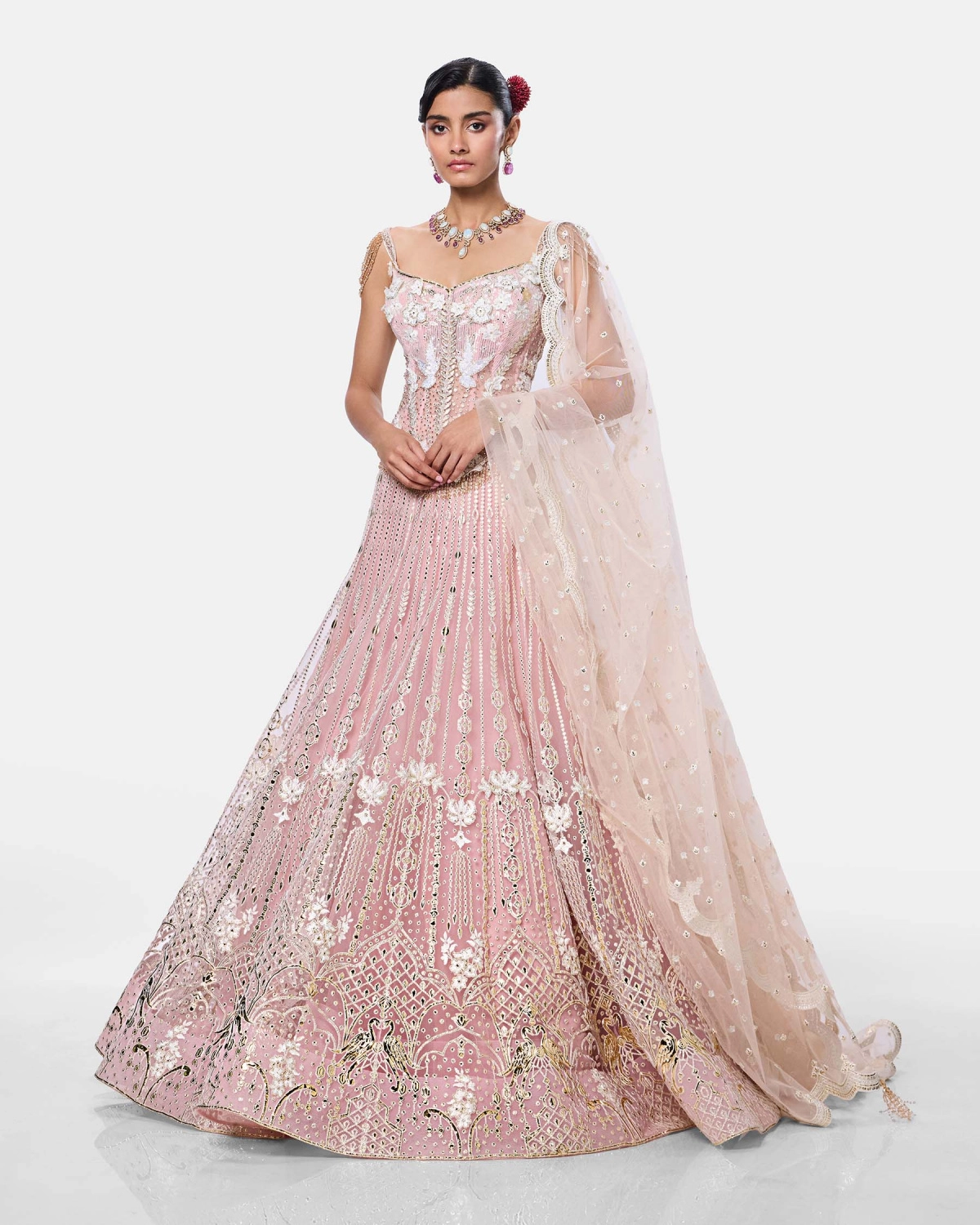 Rosé Éclat Lehenga
