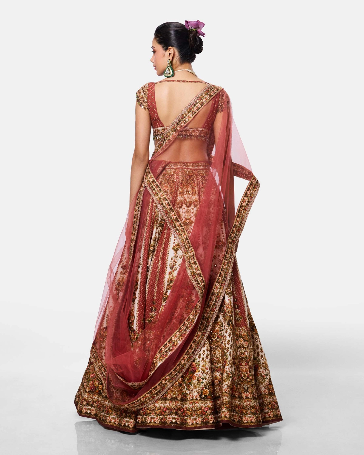 Rosewood Paisley Lehenga