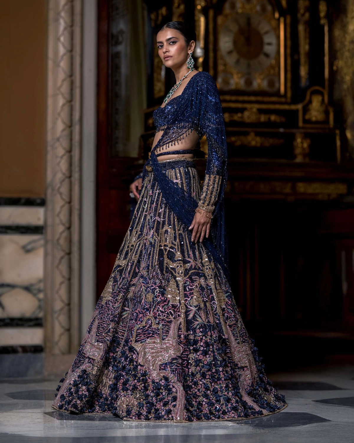 Salome Multicoloured Lehenga Set