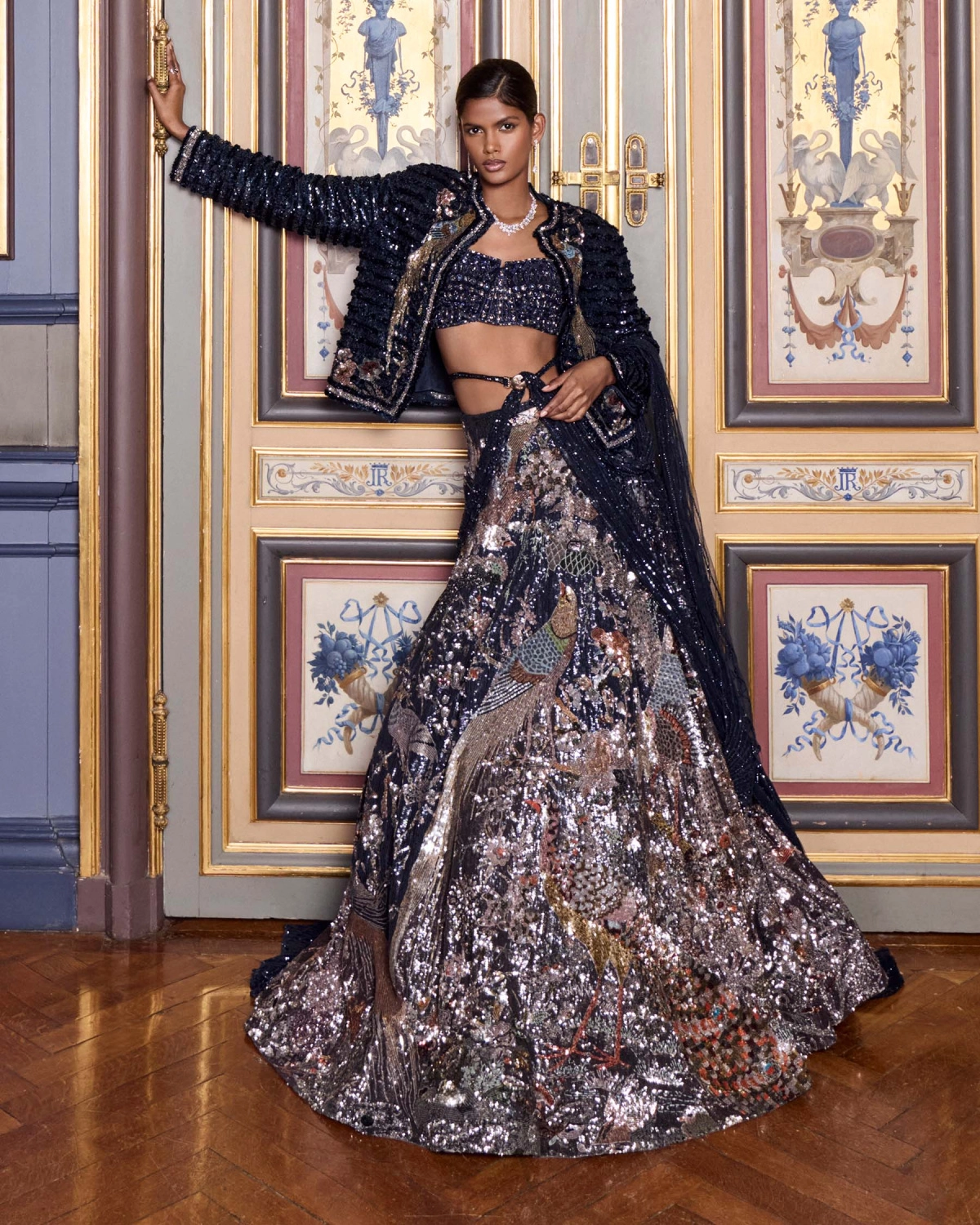 Midnight Enchanté Lehenga