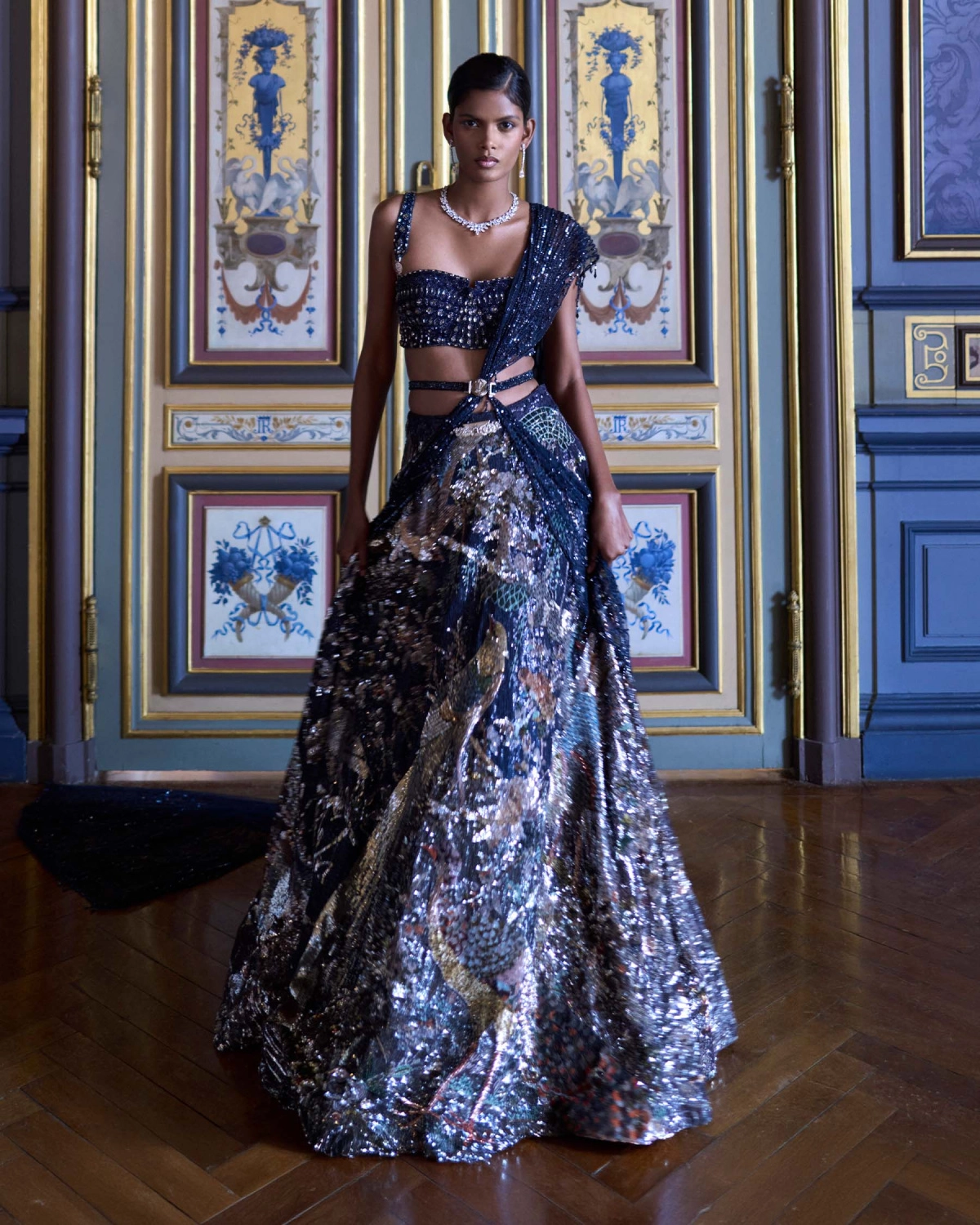 Midnight Enchanté Lehenga
