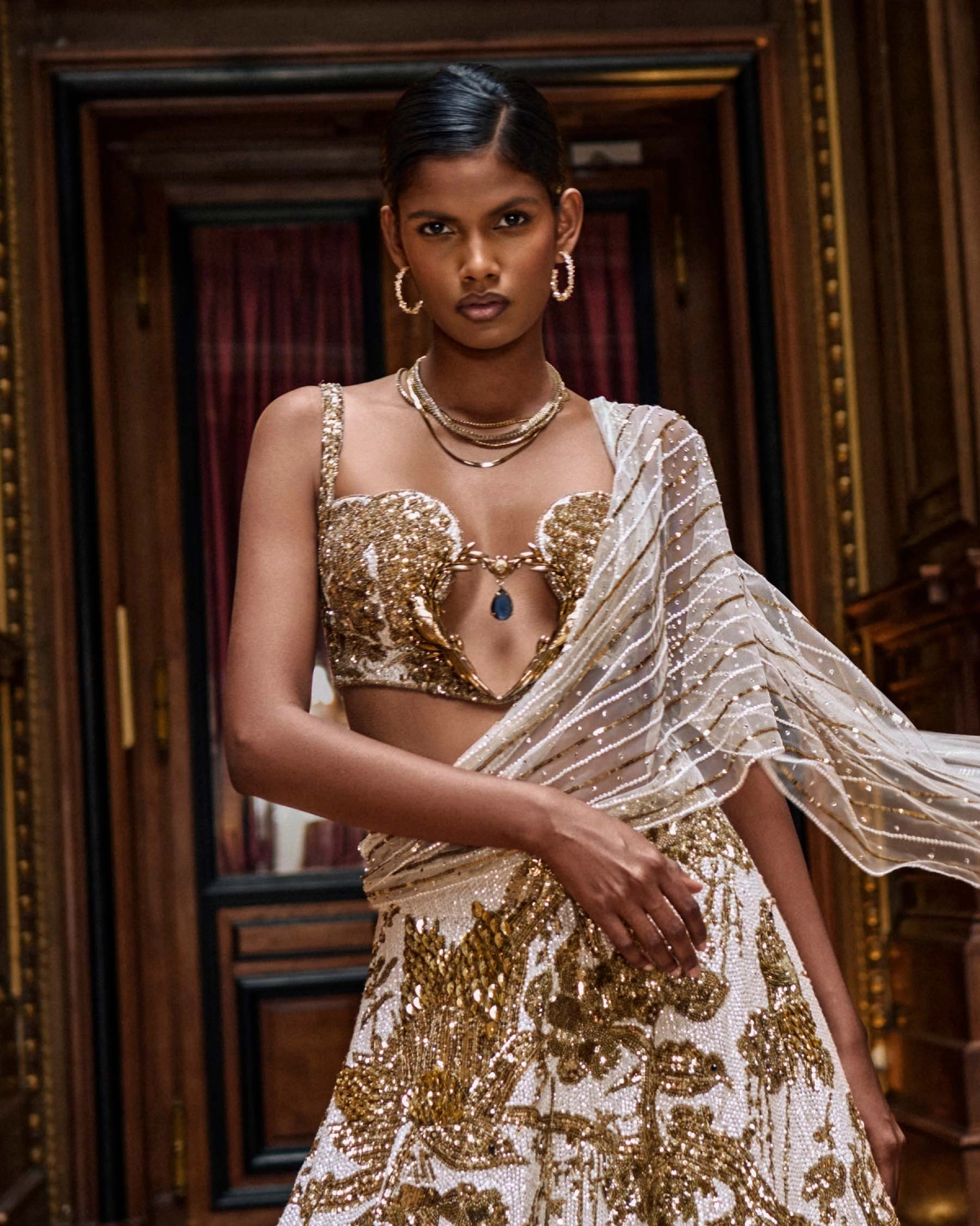 Gilded Phoenix Lehenga