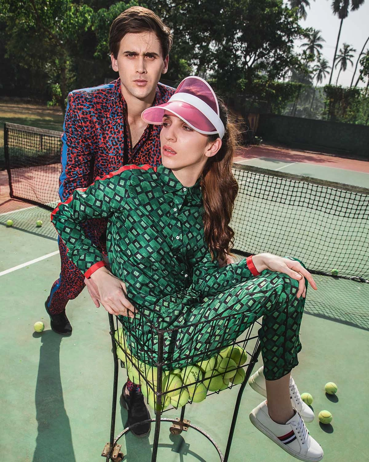 Press Play Printed Jumpsuits